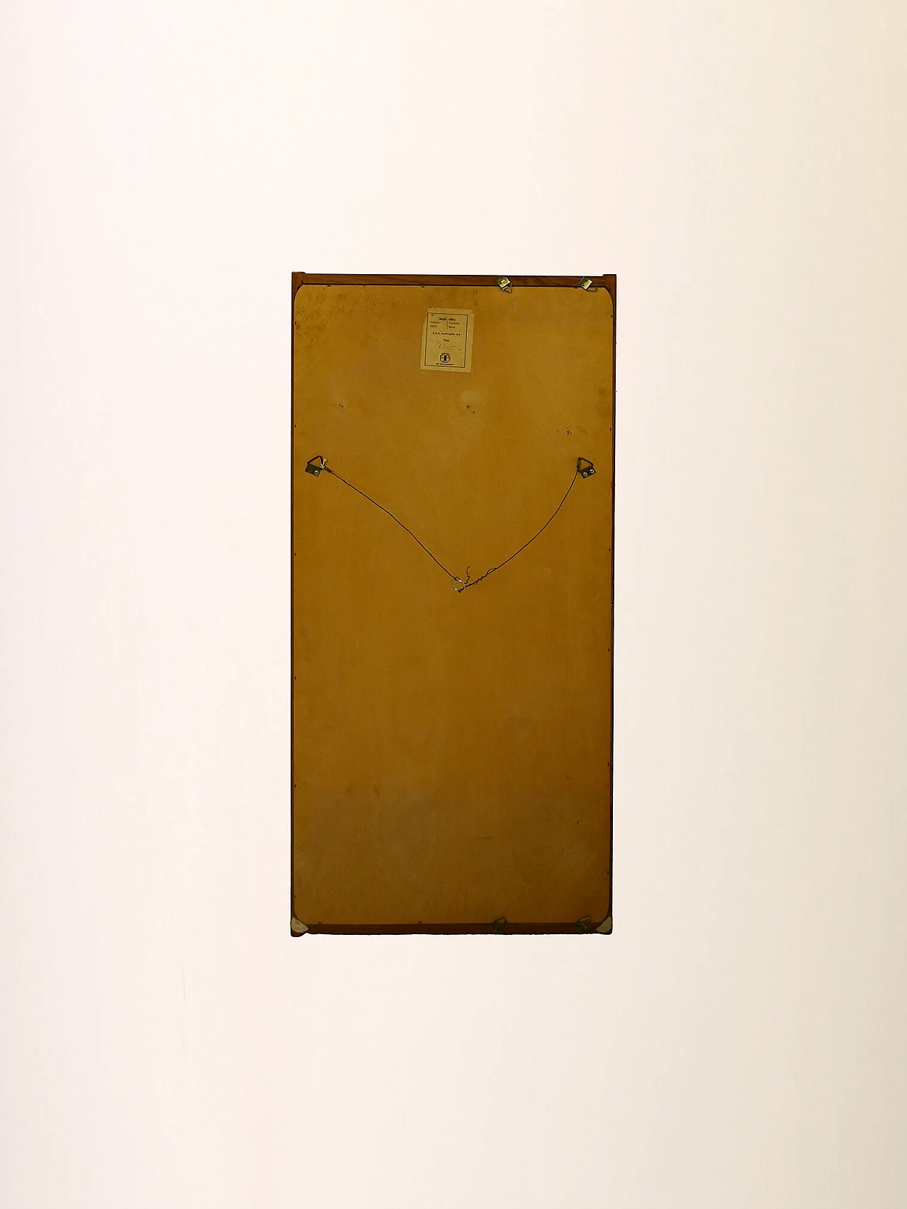 Scandinavian rectangular mirror with teak frame, 1960s 11