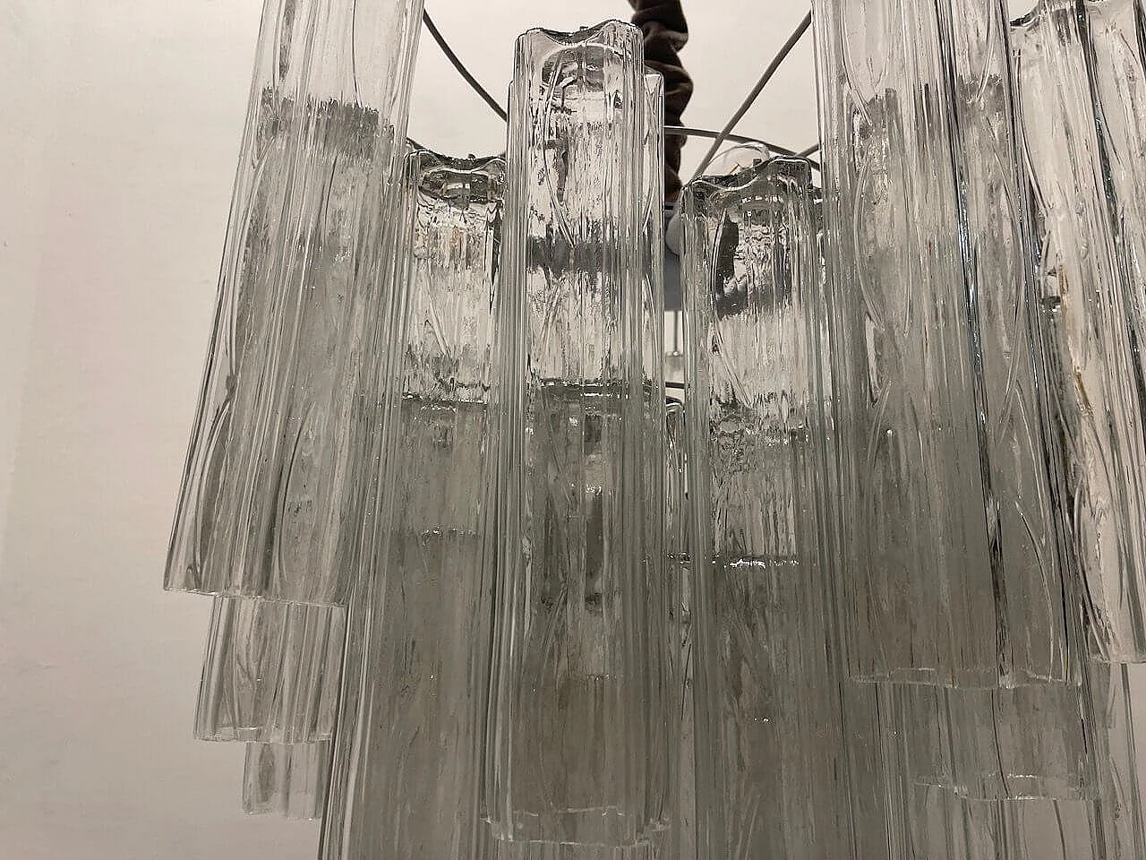 Murano glass Tronchi chandelier, 1980s 9