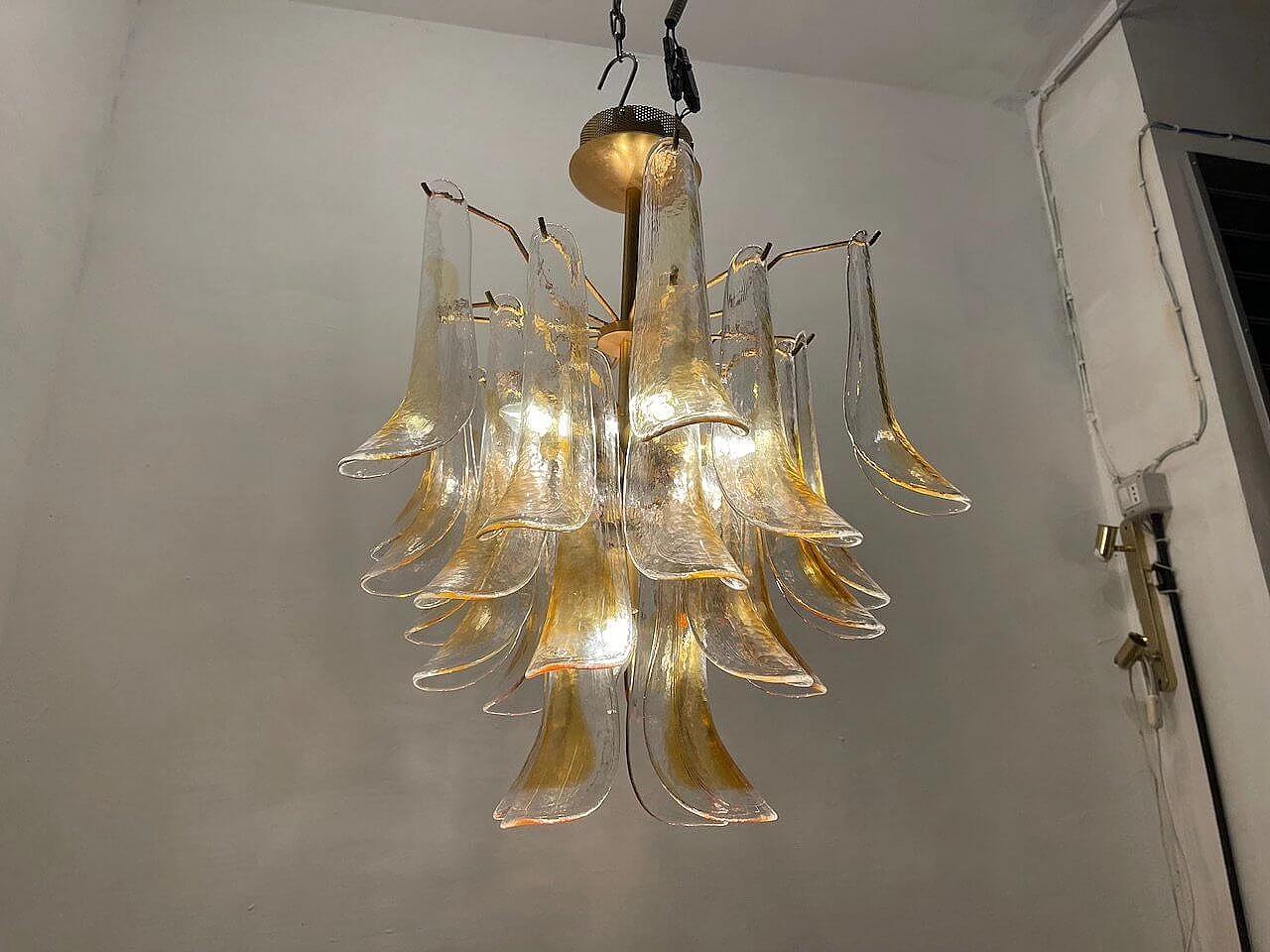 Murano glass chandelier, 1970s 4