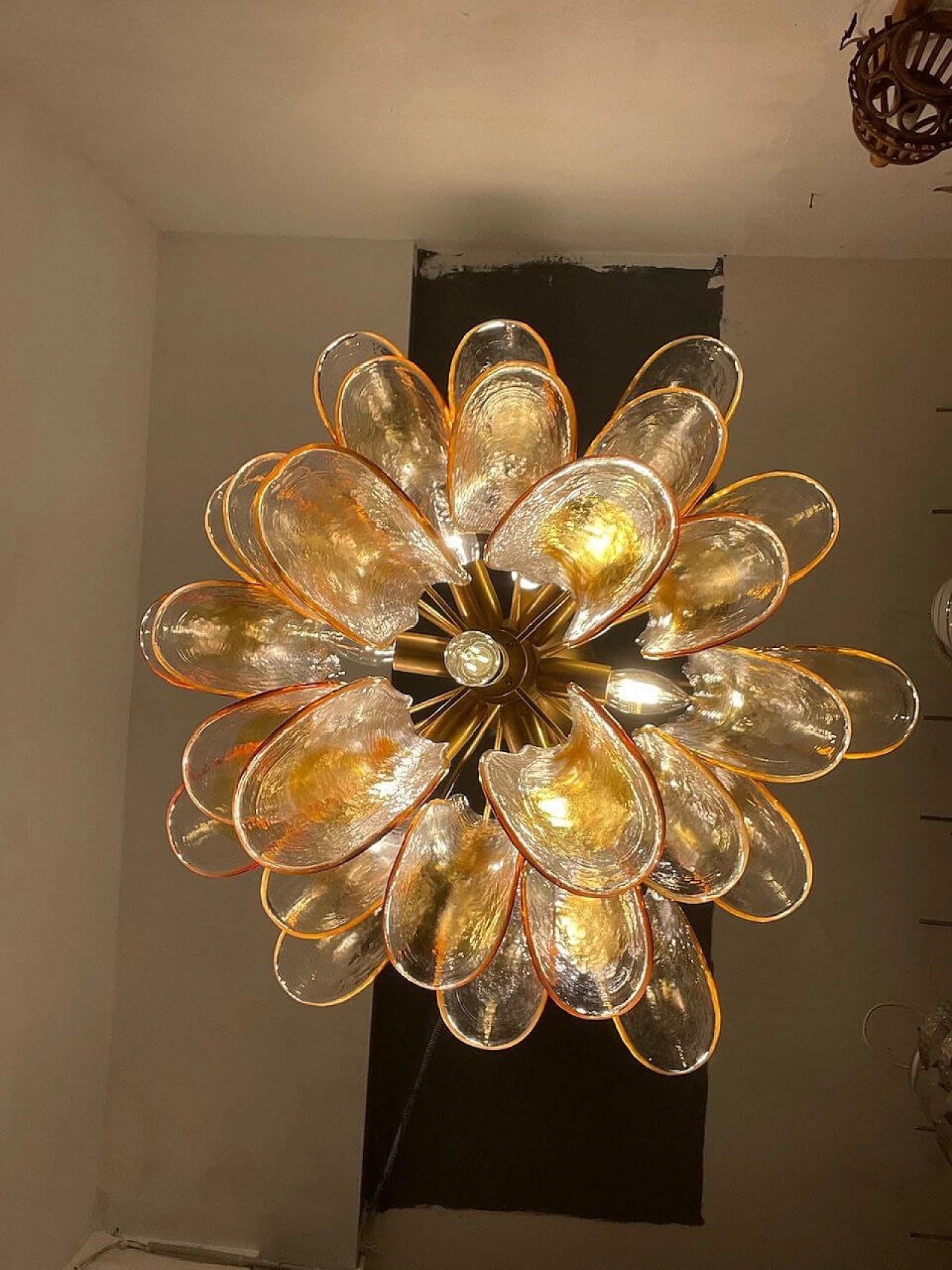 Murano glass chandelier, 1970s 8