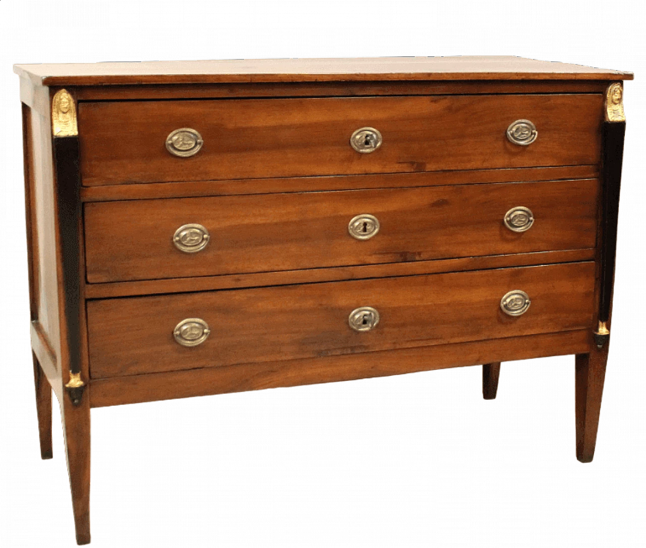 Walnut Direttorio chest of drawers, 18th century 11