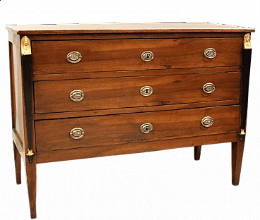 Walnut Direttorio chest of drawers, 18th century