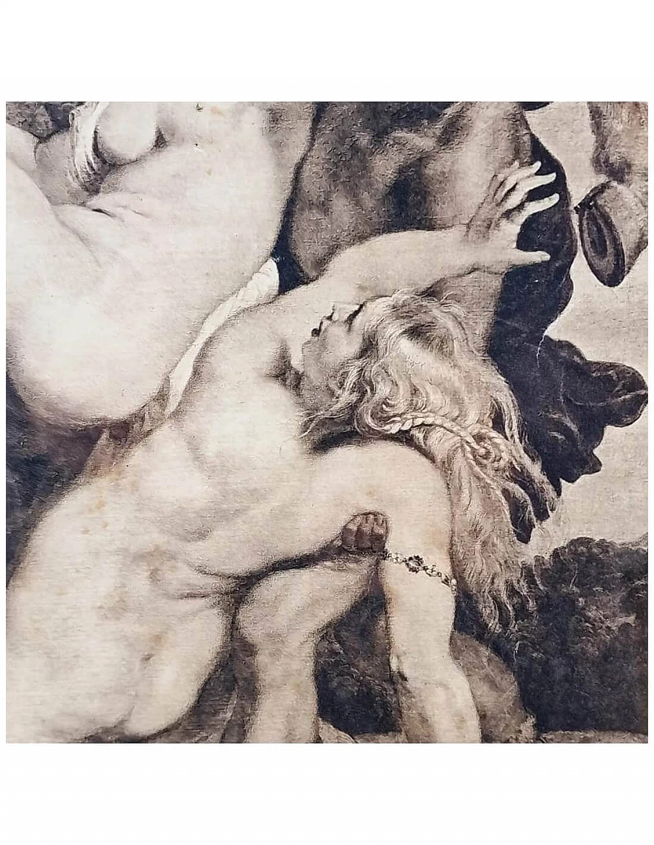 Il ratto delle Leucippidi, incisione nello stile di Rubens, fine '800 4