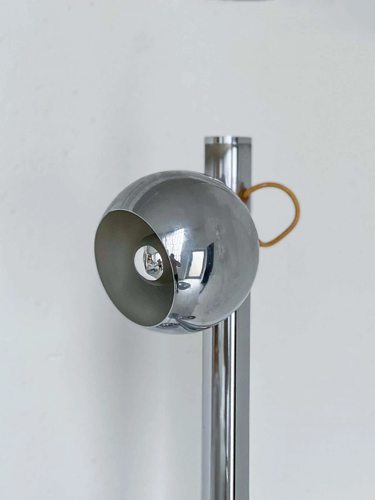 Chromed metal sculptural floor lamp in the Reggiani style, 1960s 7