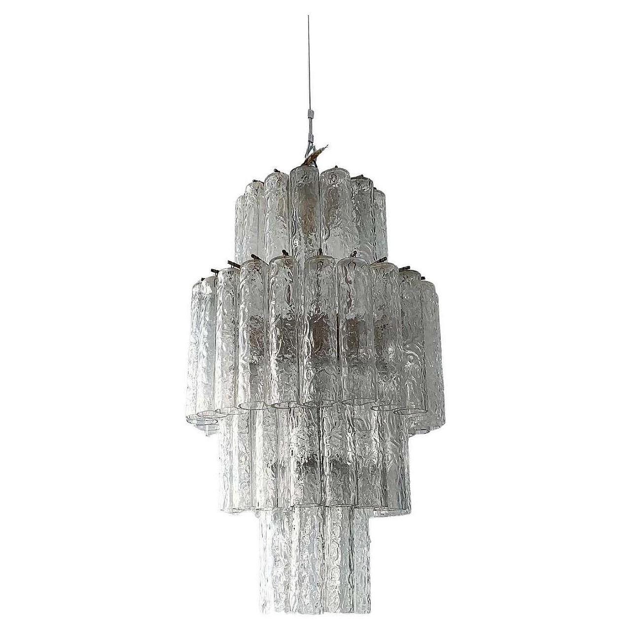 Murano glass pendant chandelier in the style of Toni Zuccheri, 1960s 1