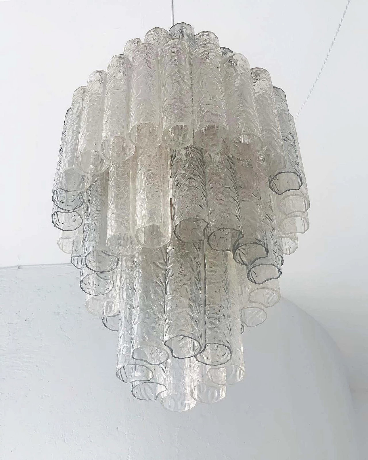 Murano glass pendant chandelier in the style of Toni Zuccheri, 1960s 2