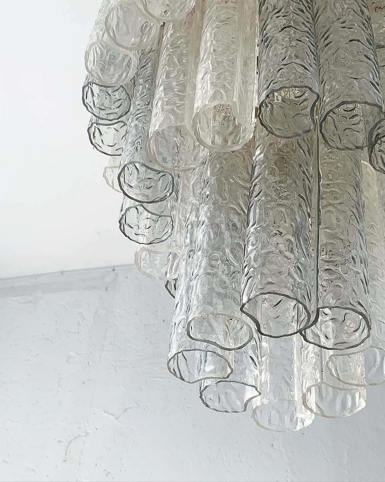 Murano glass pendant chandelier in the style of Toni Zuccheri, 1960s 3