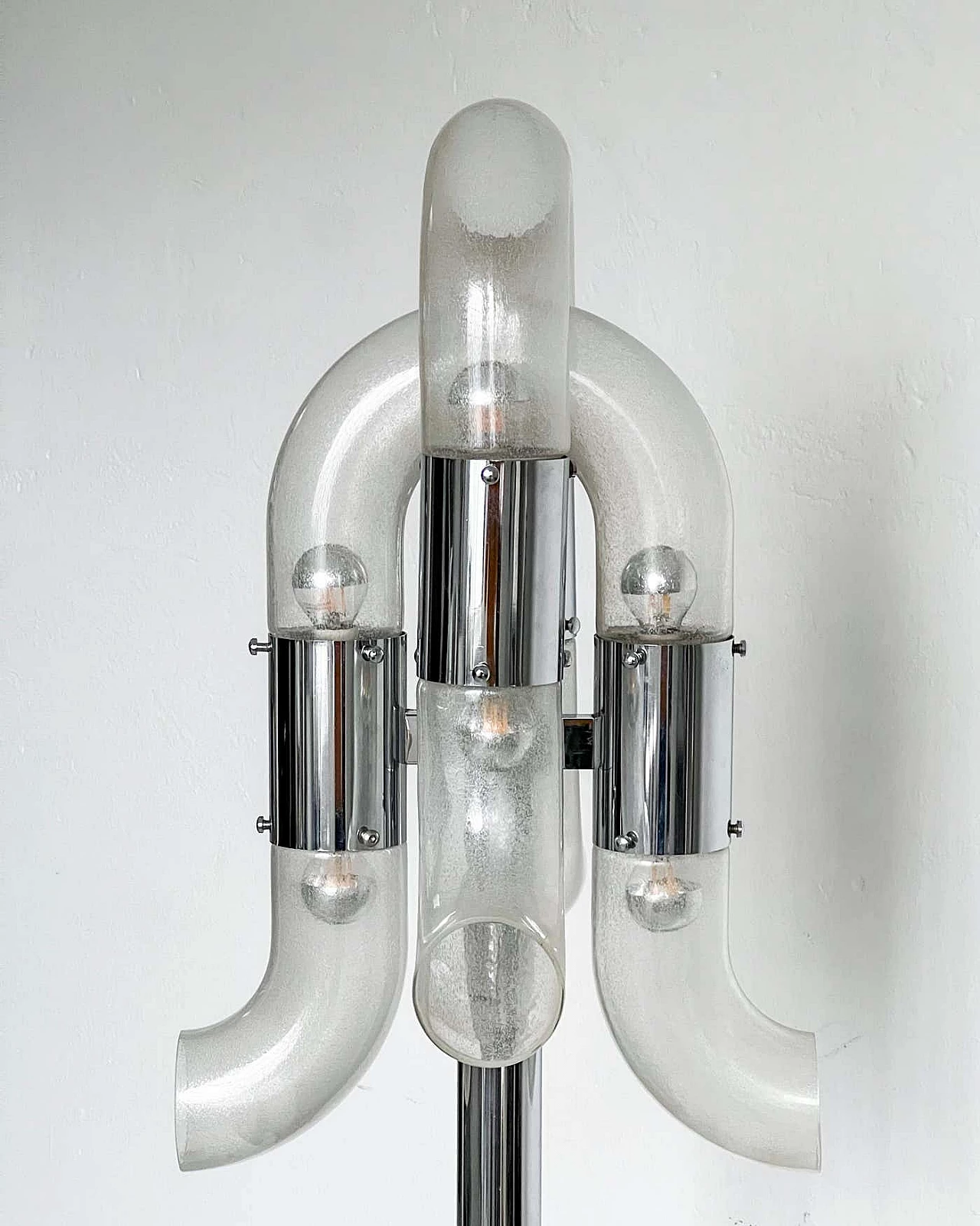 Murano glass Catena floor lamp by Carlo Nason for Mazzega Murano, 1960s 3