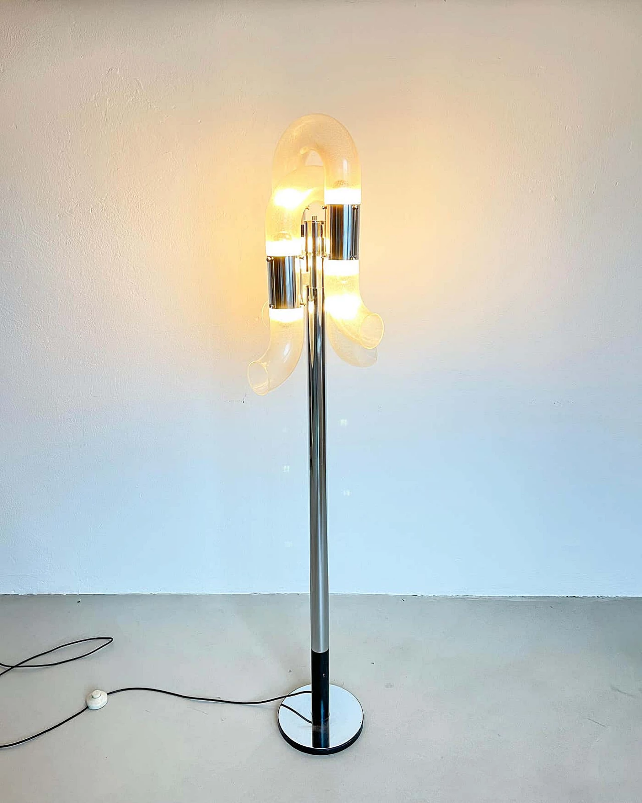 Murano glass Catena floor lamp by Carlo Nason for Mazzega Murano, 1960s 8