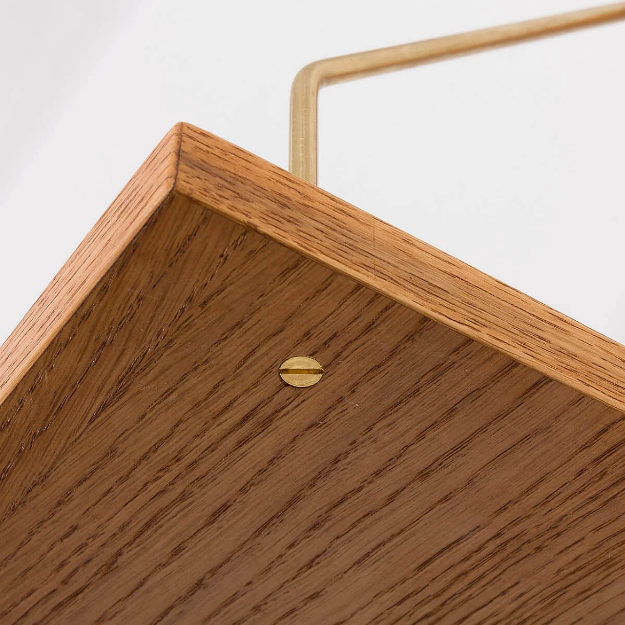 Recycled teak wall cabinet with display shelf in the style of Poul Cadovius, 1960s 11