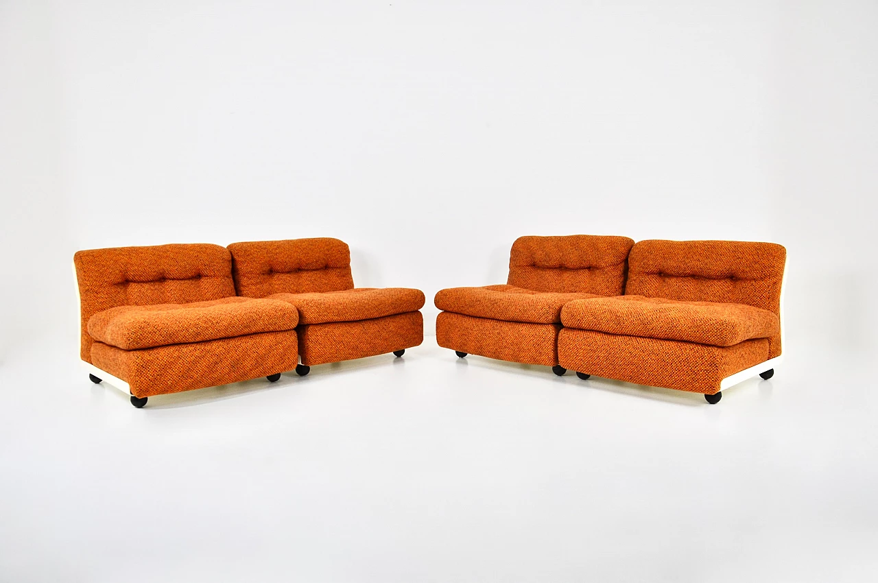 4 Amanta armchairs by Mario Bellini for C&B Italia, 1960s 3