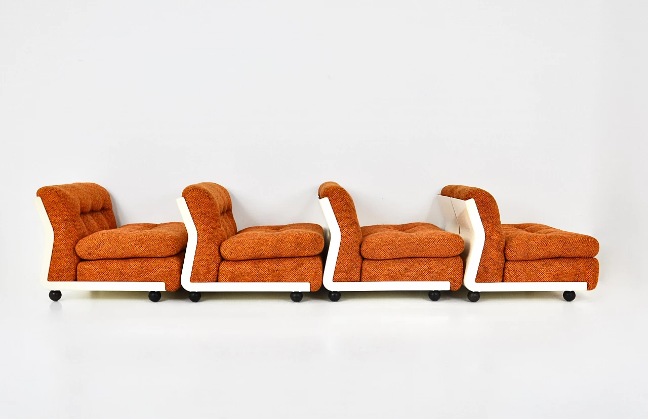 4 Amanta armchairs by Mario Bellini for C&B Italia, 1960s 6