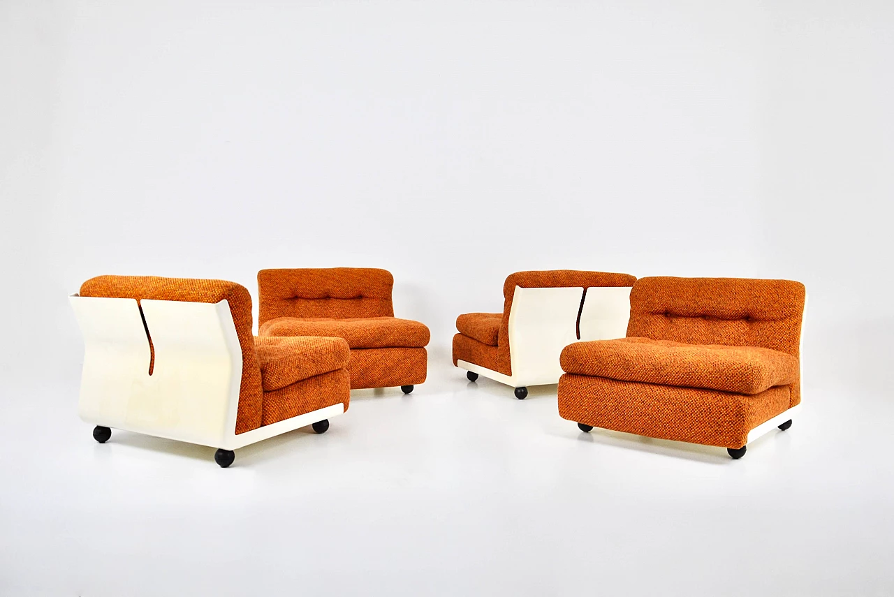 4 Amanta armchairs by Mario Bellini for C&B Italia, 1960s 10