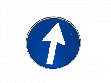 Road sign with directional arrow by Veneta snc