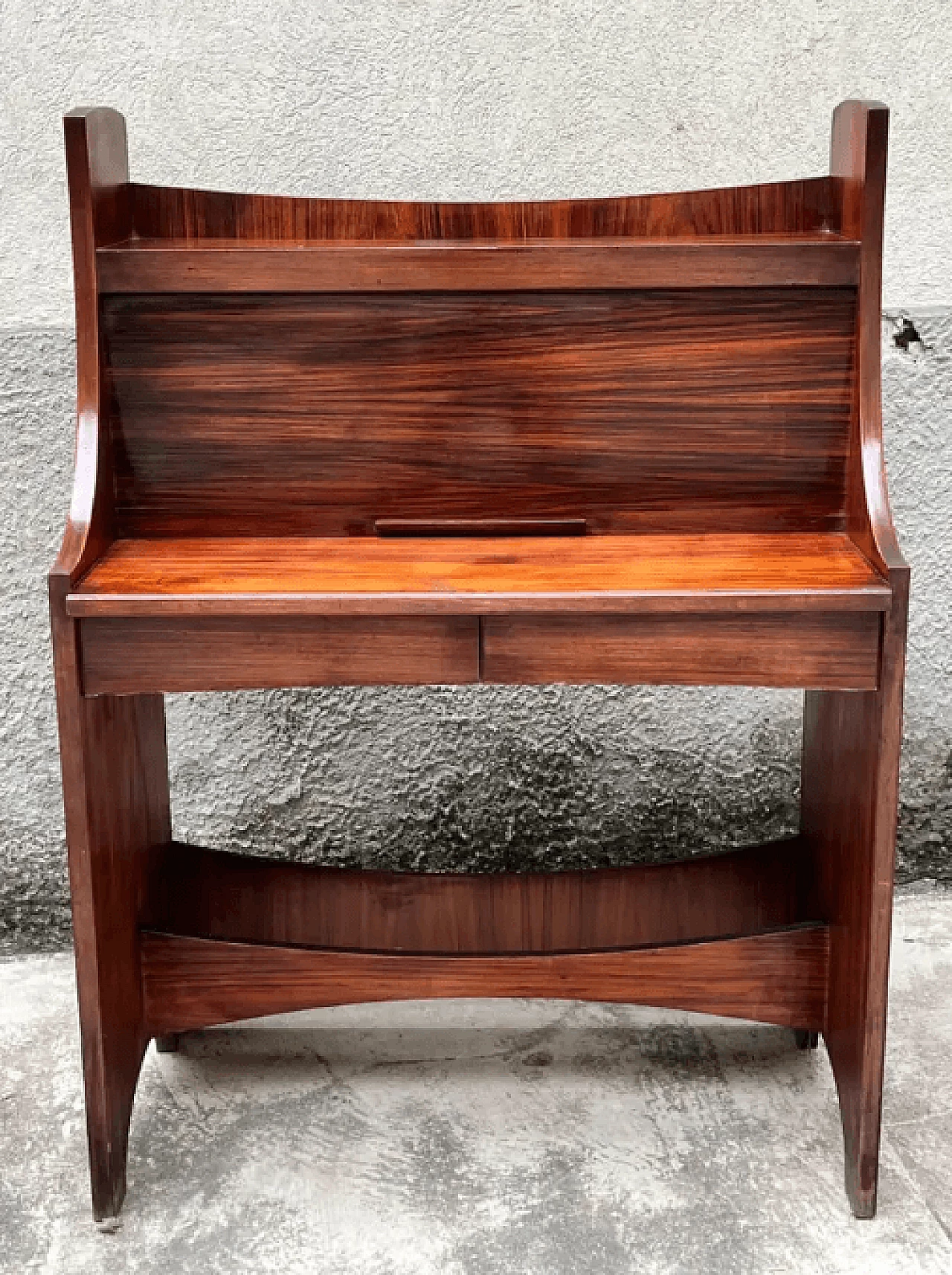 Rosewood writing desk in the style of G. Frattini, 1960s 2