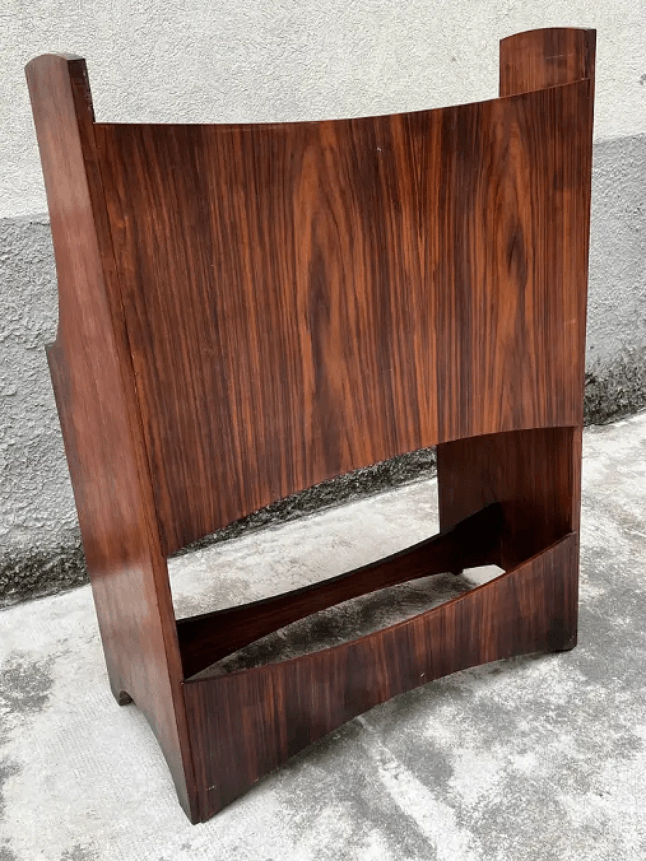 Rosewood writing desk in the style of G. Frattini, 1960s 5