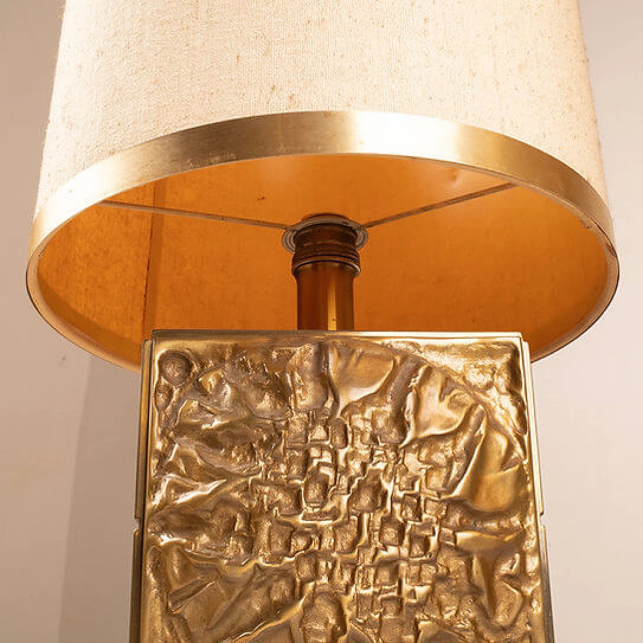 Pair of Brutalist Lamps by Luciano Frigerio for Frigerio di Desio, 1970s 8