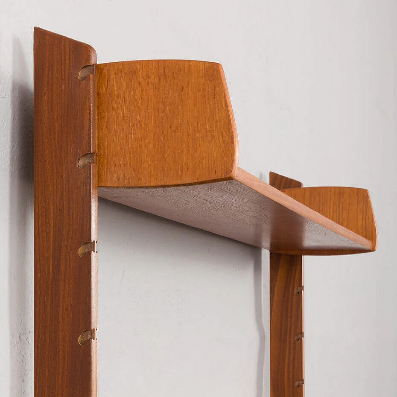 Libreria Ergo in teak con credenza e vetrina di John Texmon, anni '60 15