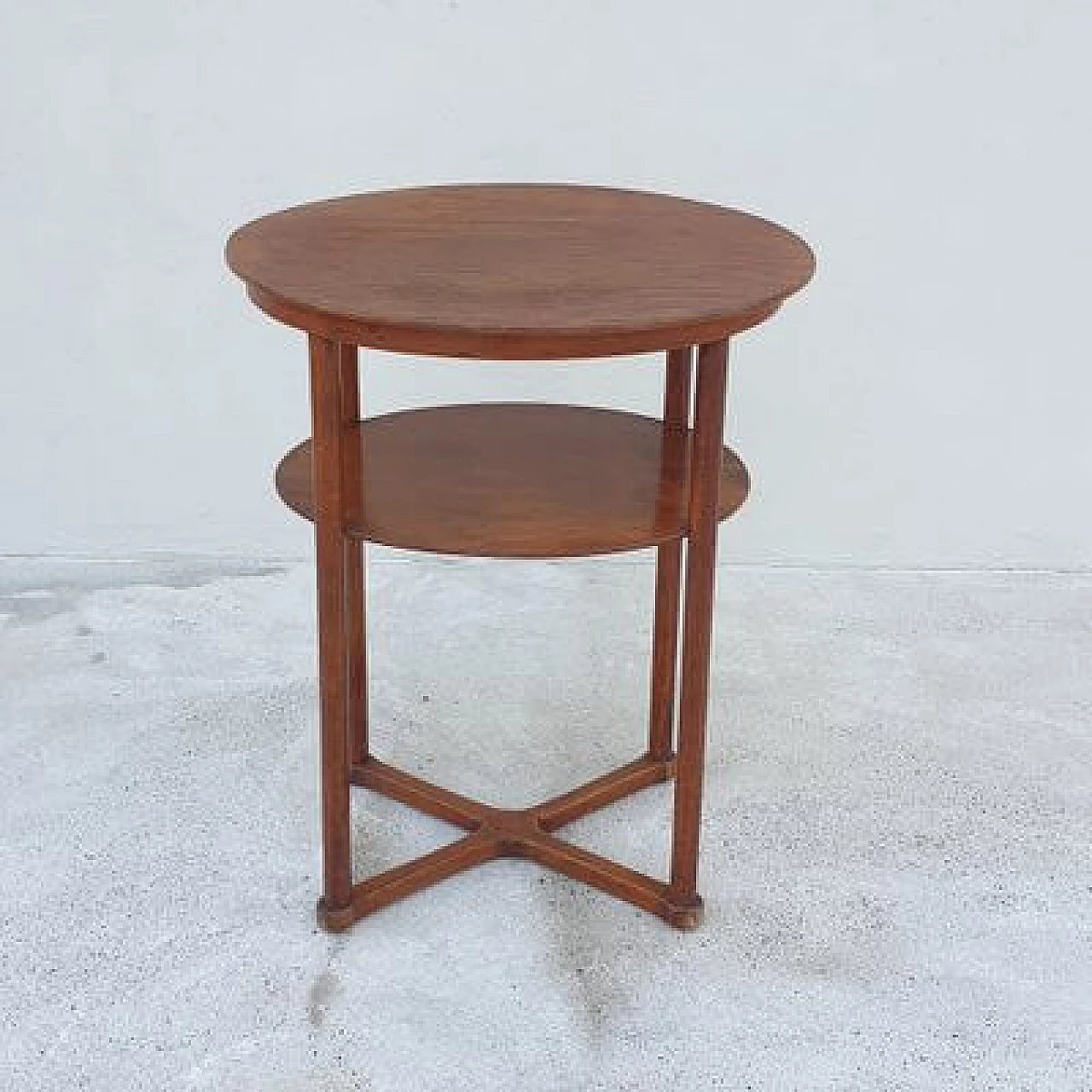Oval wood side table by Josef Hoffmann for J. & J. Kohn, early 20th century 2