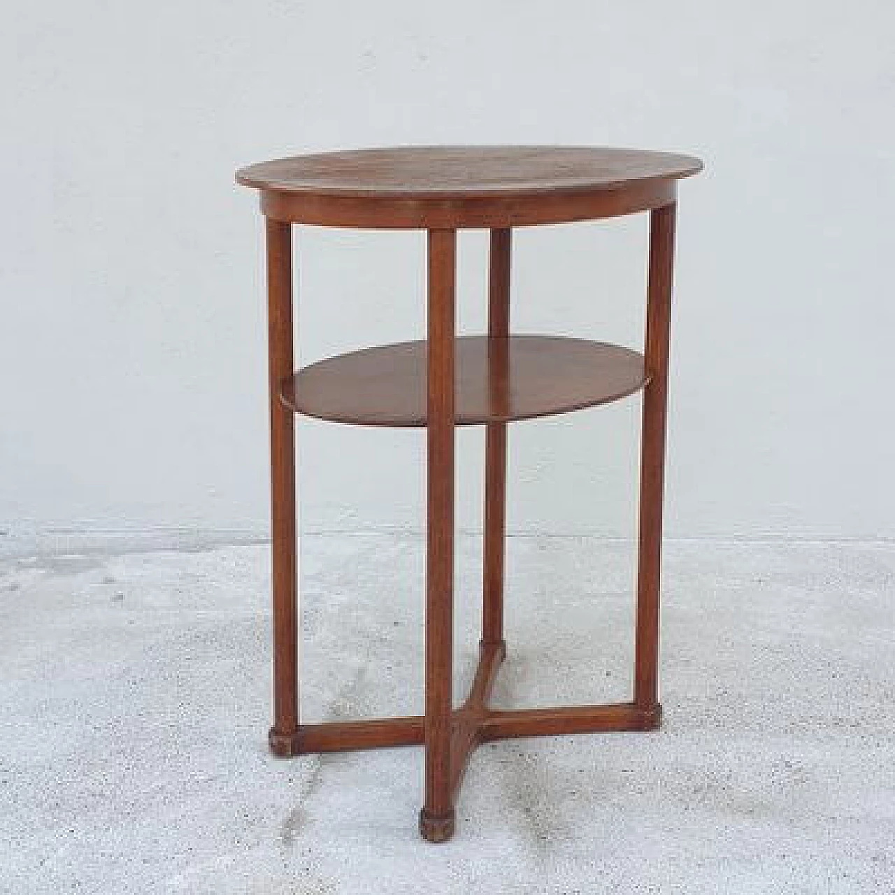 Oval wood side table by Josef Hoffmann for J. & J. Kohn, early 20th century 3