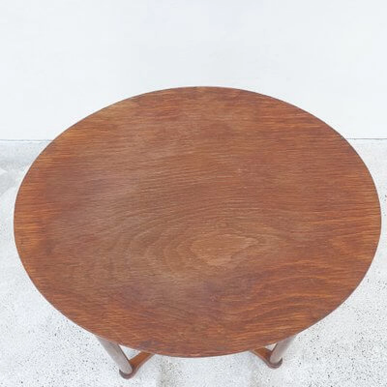 Oval wood side table by Josef Hoffmann for J. & J. Kohn, early 20th century 4
