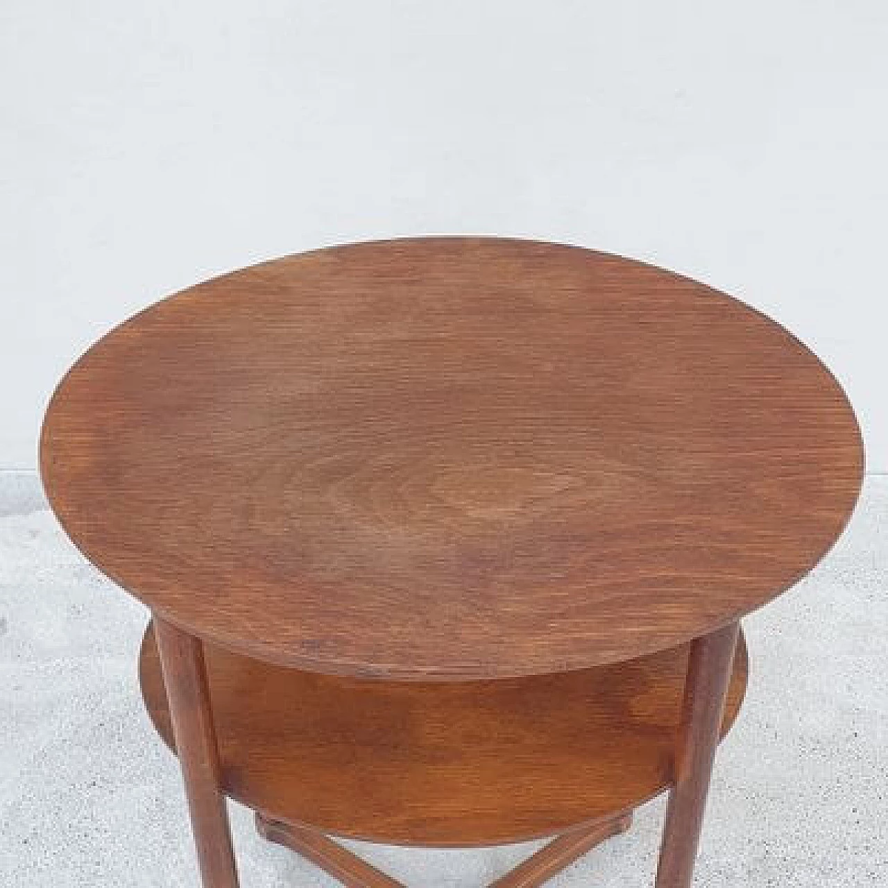 Oval wood side table by Josef Hoffmann for J. & J. Kohn, early 20th century 5