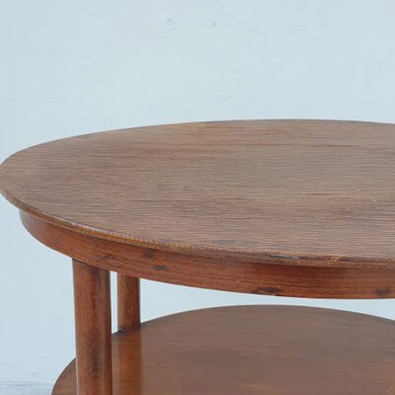 Oval wood side table by Josef Hoffmann for J. & J. Kohn, early 20th century 6