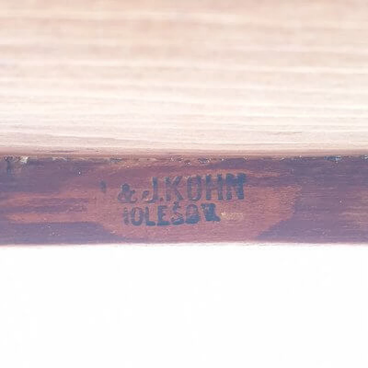 Oval wood side table by Josef Hoffmann for J. & J. Kohn, early 20th century 8