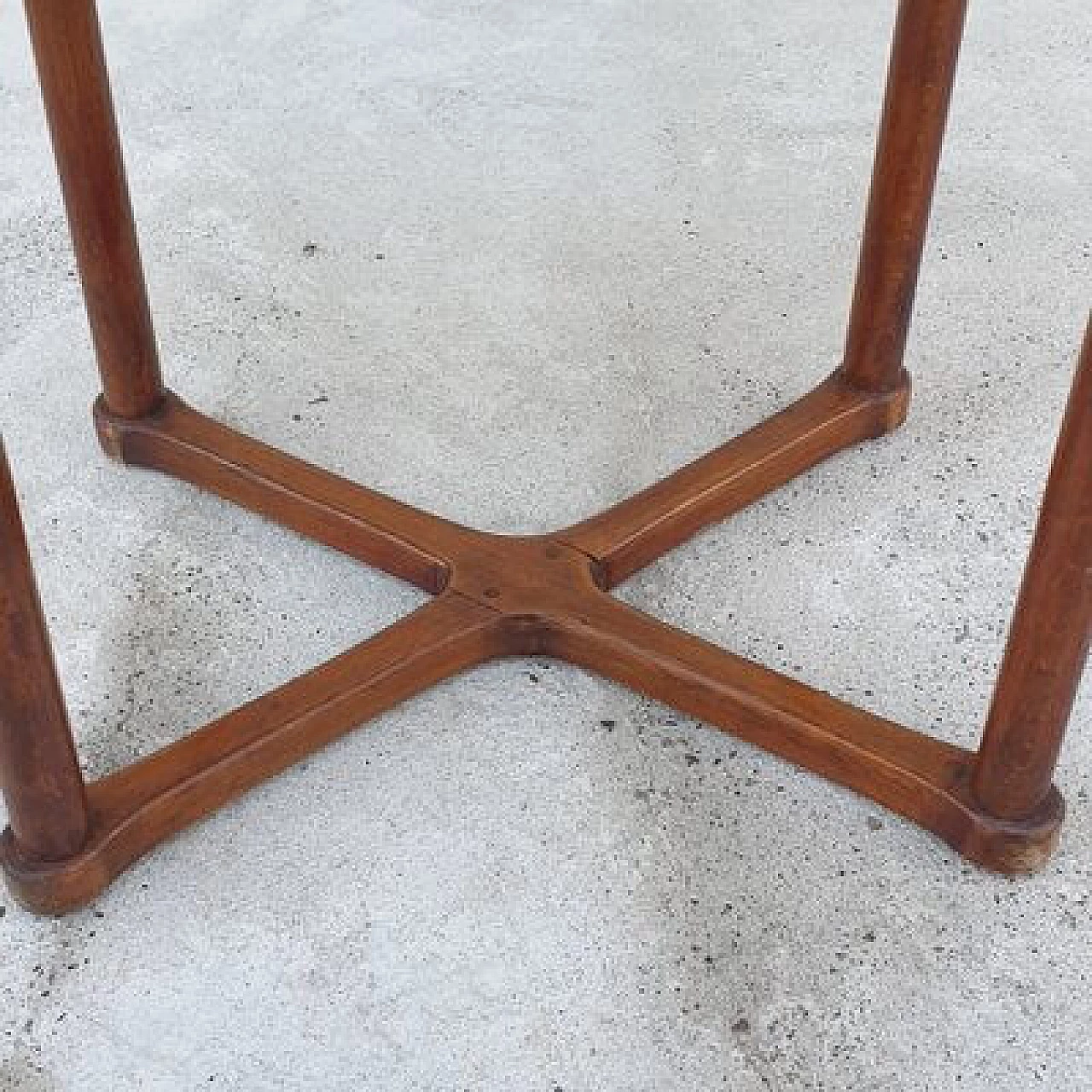 Oval wood side table by Josef Hoffmann for J. & J. Kohn, early 20th century 9