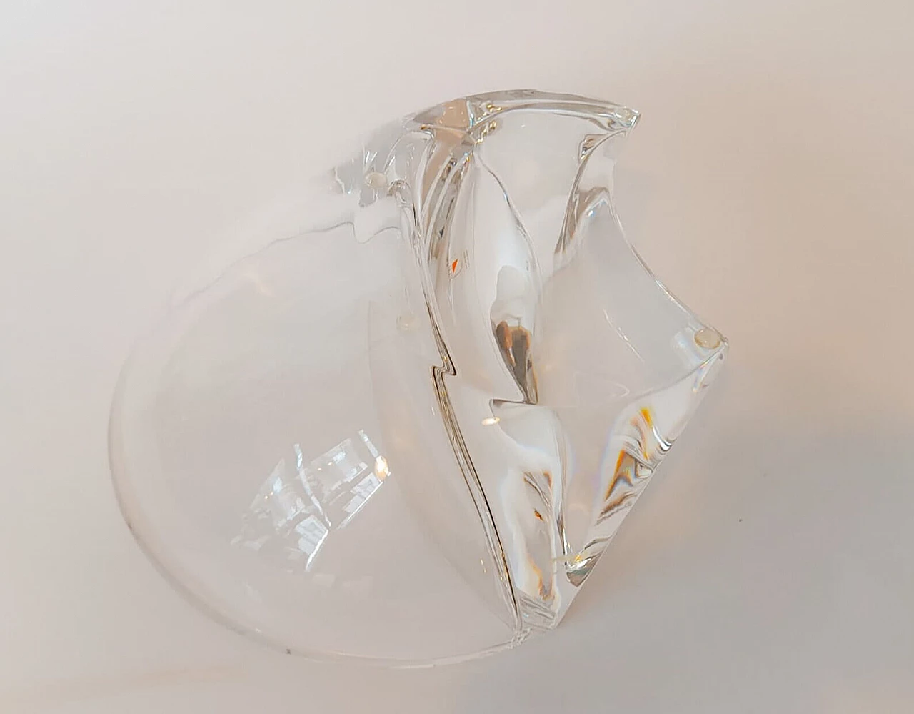 Crystal centrepiece by Angelo Mangiarotti for Cristalleria Colle, 1990s 2