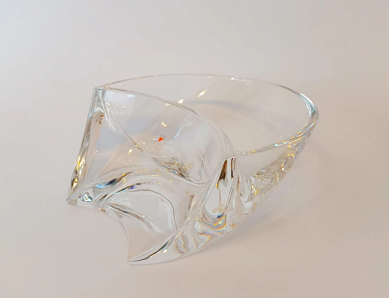 Crystal centrepiece by Angelo Mangiarotti for Cristalleria Colle, 1990s 3
