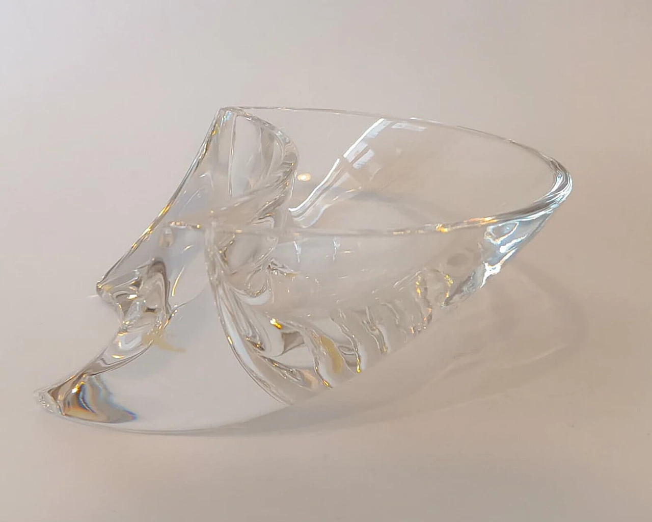 Crystal centrepiece by Angelo Mangiarotti for Cristalleria Colle, 1990s 4