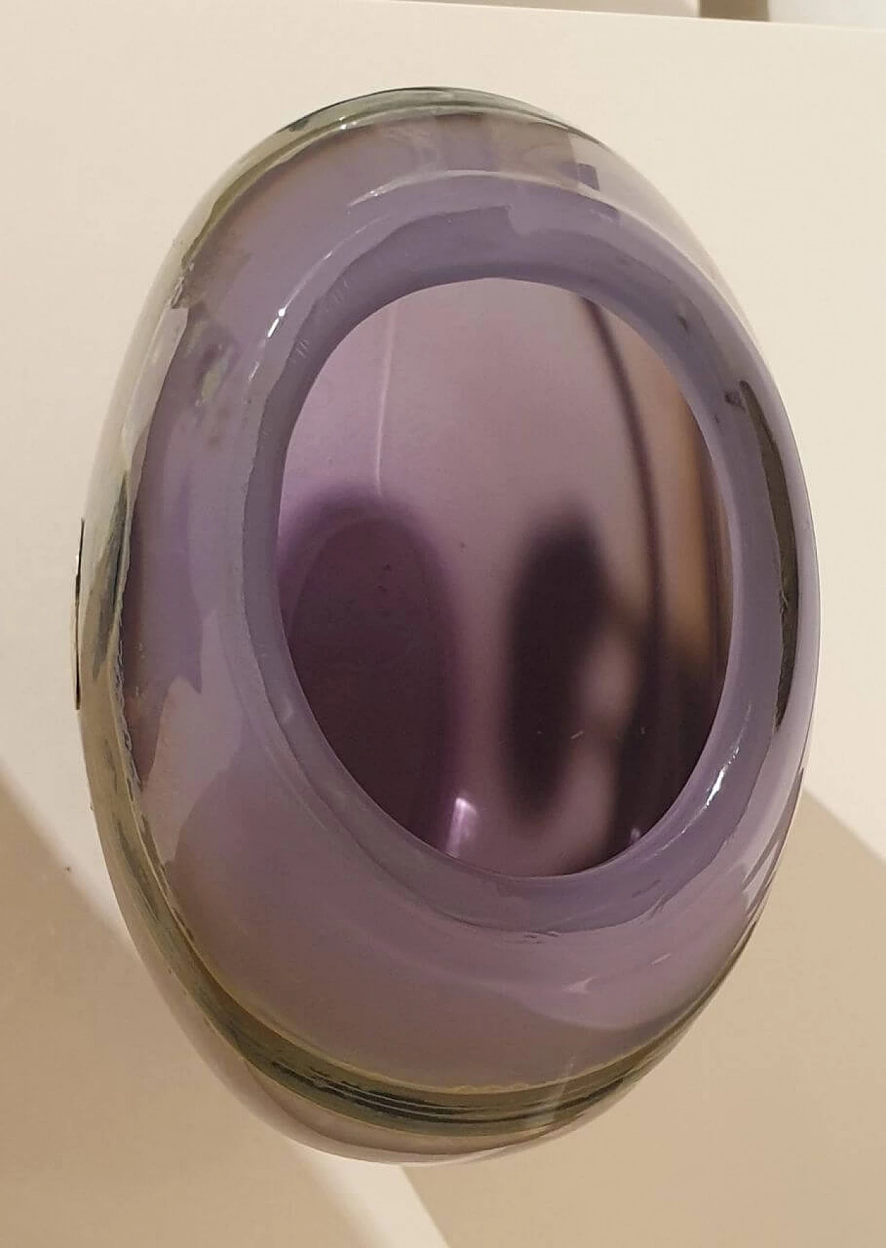 Veracruz glass vase by Samuel J. Herman for Val Saint Lambert, 1971 8