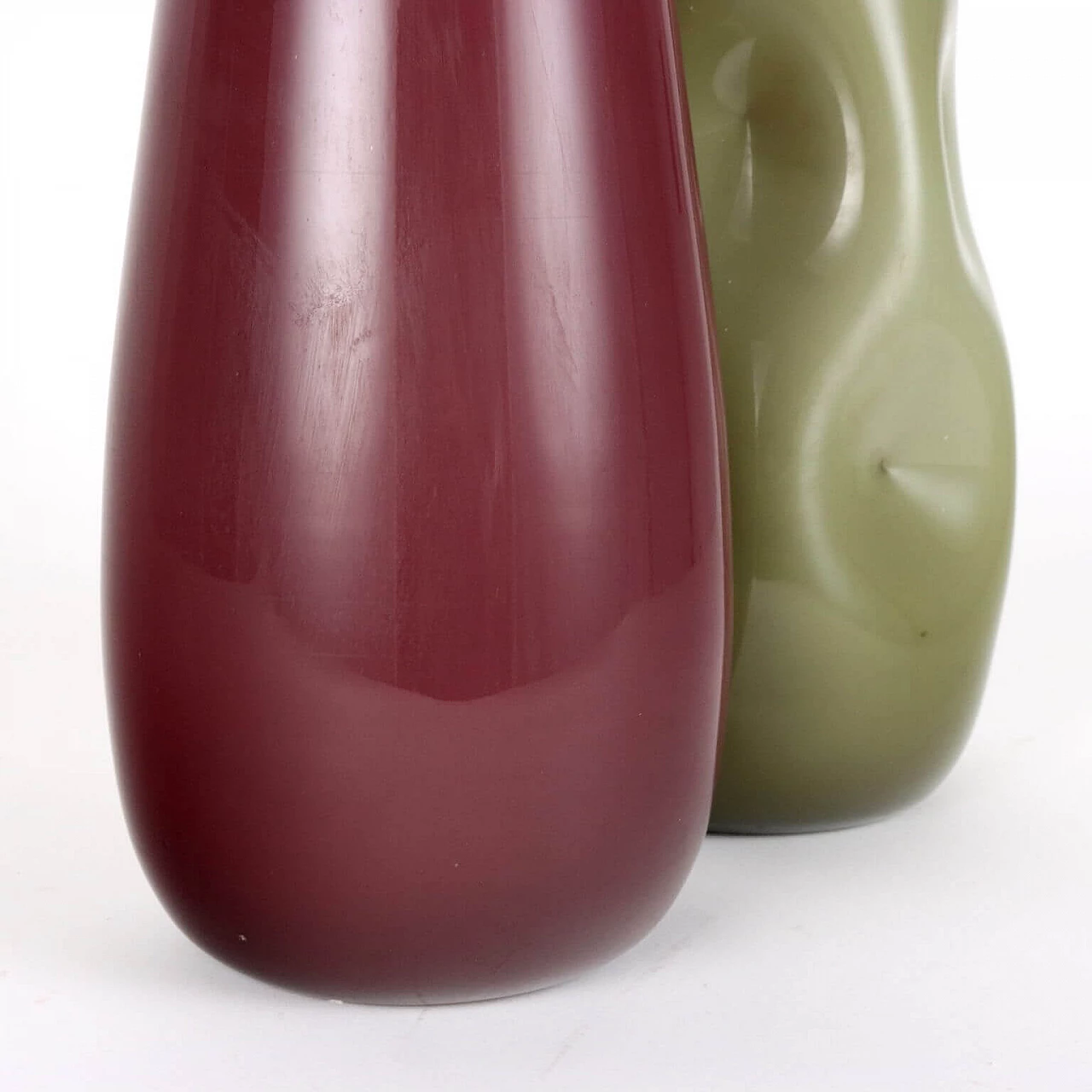 Pair of incamiciato Murano glass vases, 1970s 5