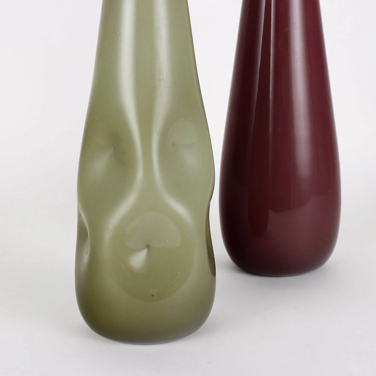 Pair of incamiciato Murano glass vases, 1970s 6