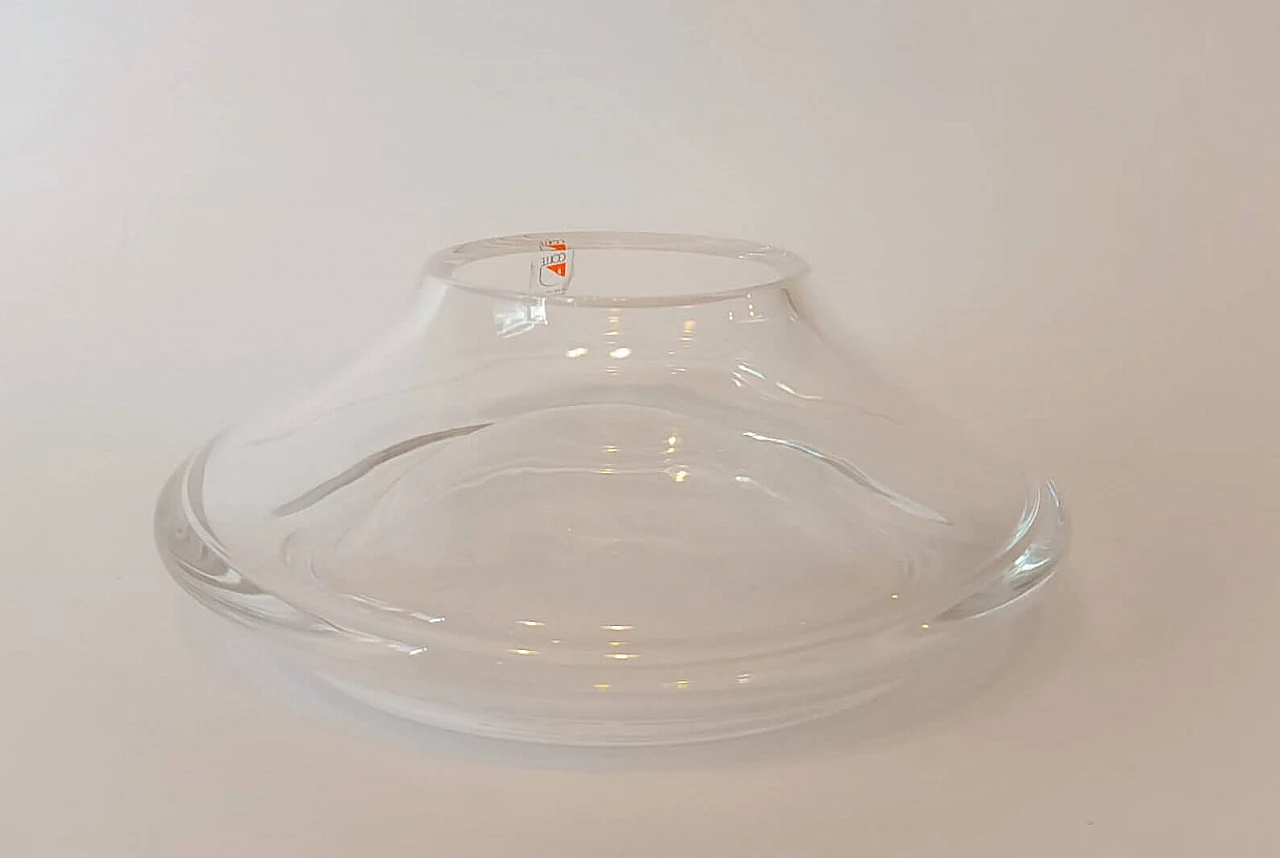 Crystal vase by Angelo Mangiarotti for Cristalleria Colle, 1990s 1