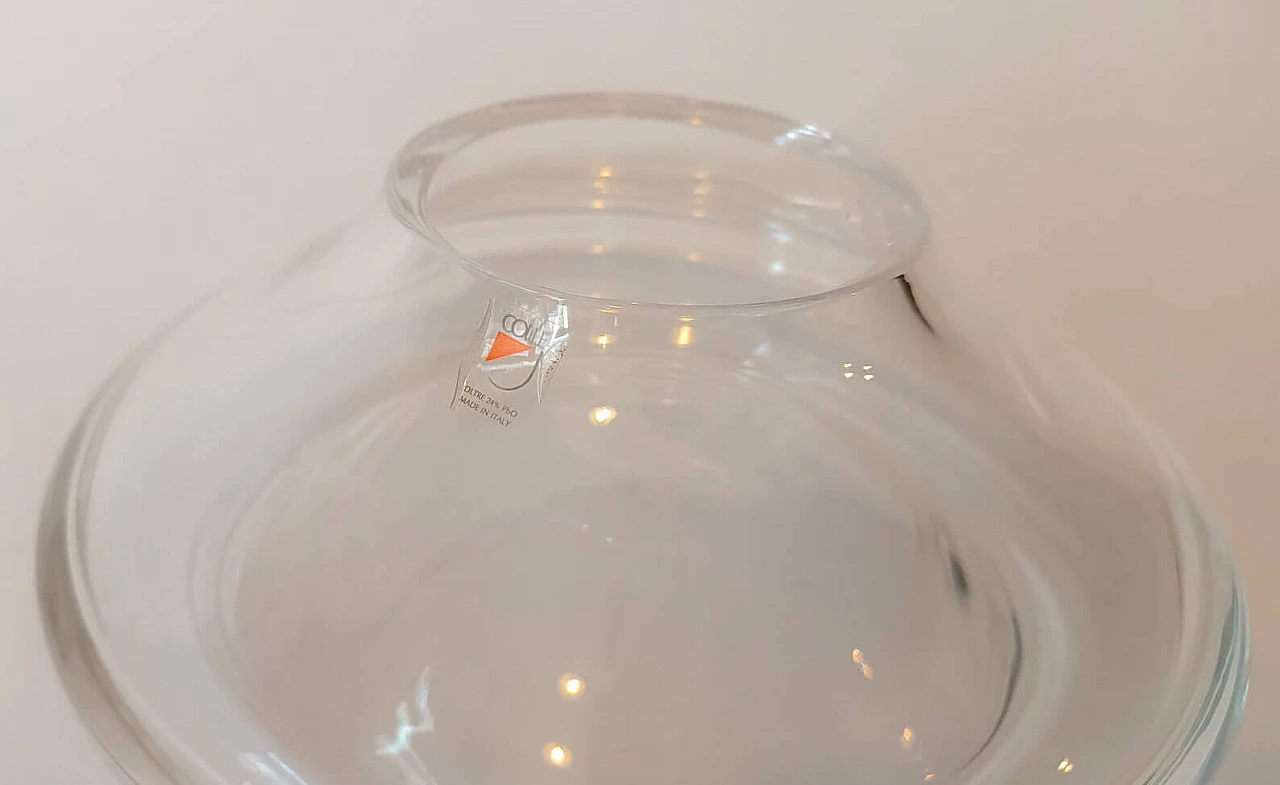 Vaso in cristallo di Angelo Mangiarotti per Cristalleria Colle, anni '90 5