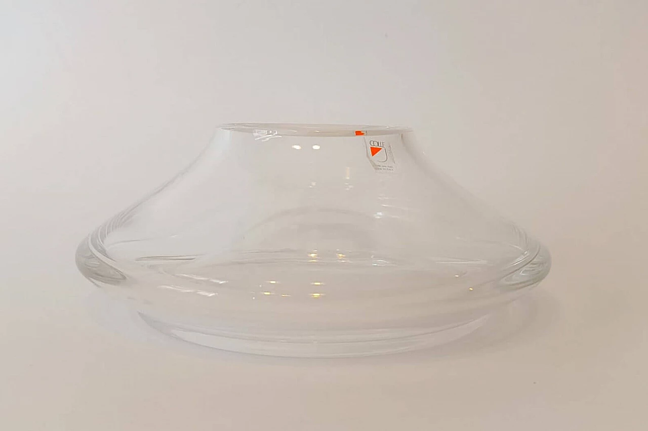 Crystal vase by Angelo Mangiarotti for Cristalleria Colle, 1990s 6