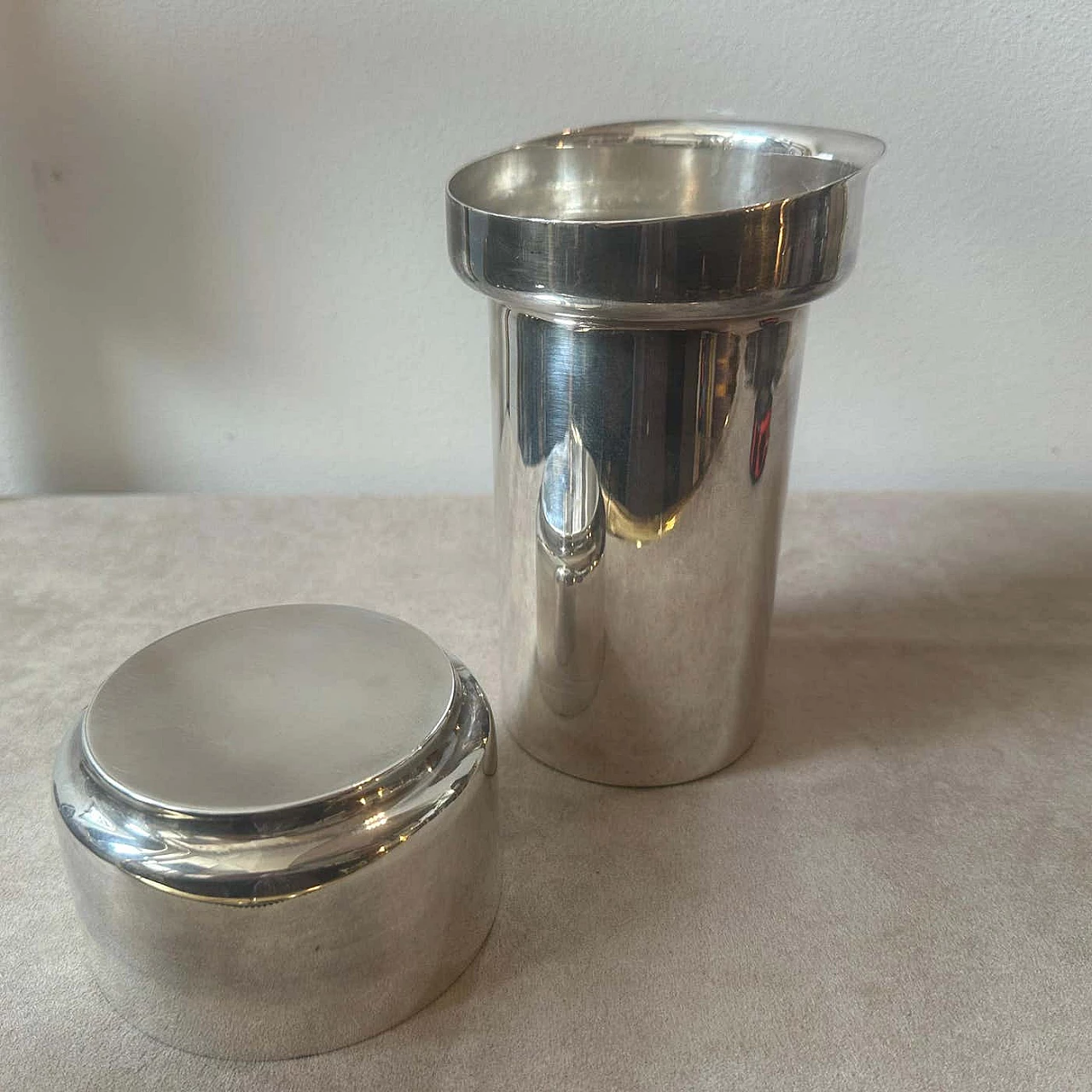 Silver-plated cocktail shaker by Lino Sabattini for Sabattini Argenteria, 1980s 2