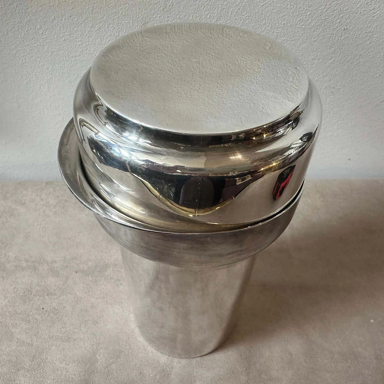 Silver-plated cocktail shaker by Lino Sabattini for Sabattini Argenteria, 1980s 3