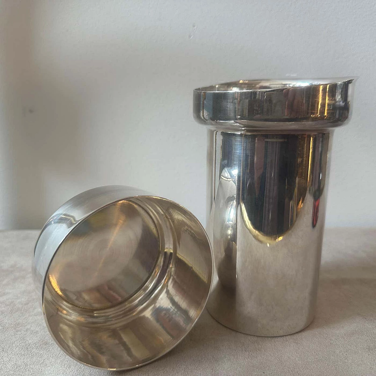 Silver-plated cocktail shaker by Lino Sabattini for Sabattini Argenteria, 1980s 7