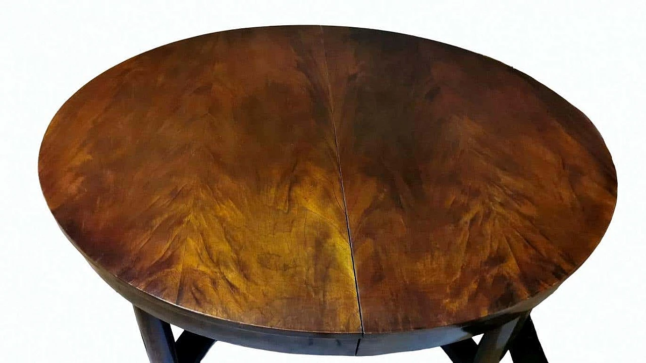 Oval extending dining table in Empire style, early 20th century 5