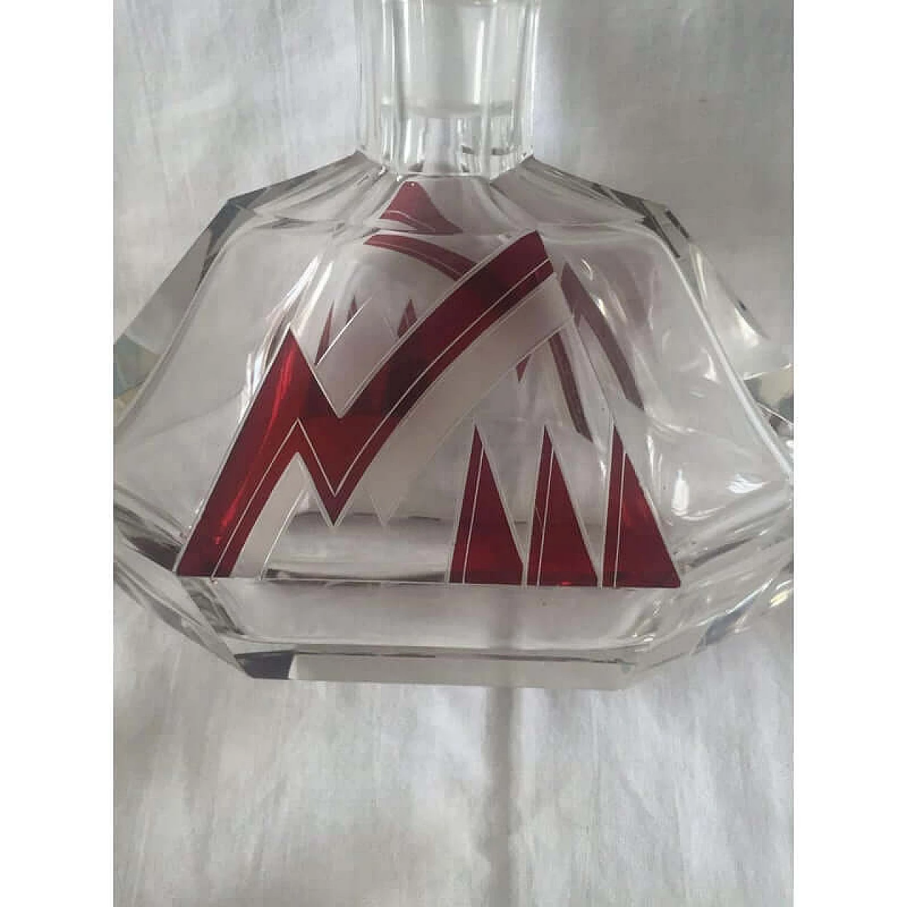 Art Deco glass liquor service by Karl Palda, 1930s 12