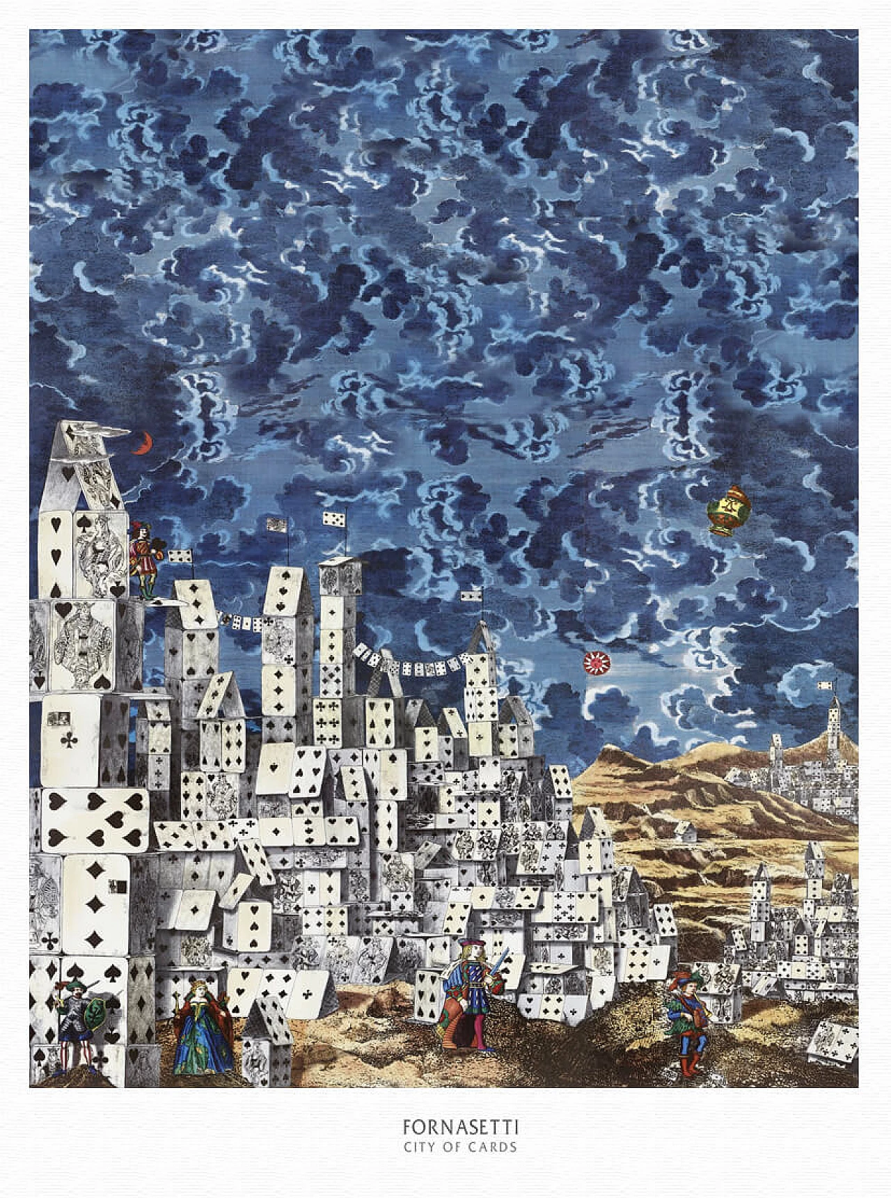 City of cards poster by Fornasetti 1