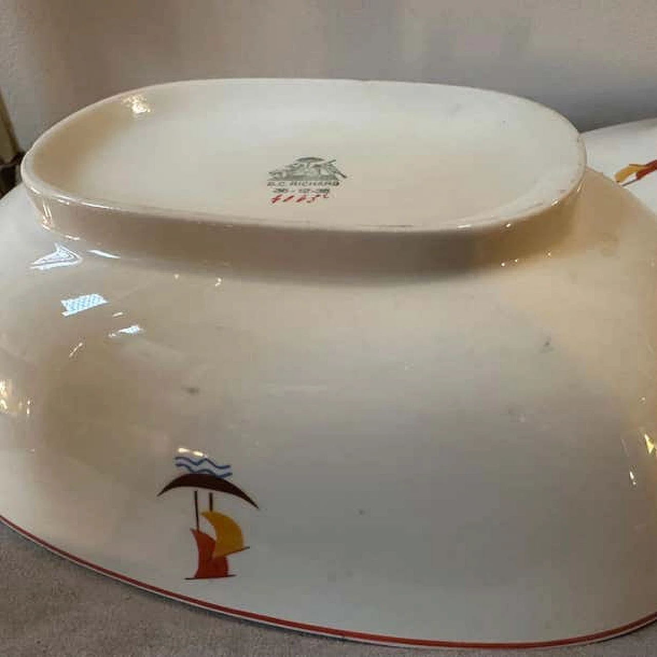 Art Deco ceramic soup tureen by Gio Ponti for S.C. A. Richard, 1935 4