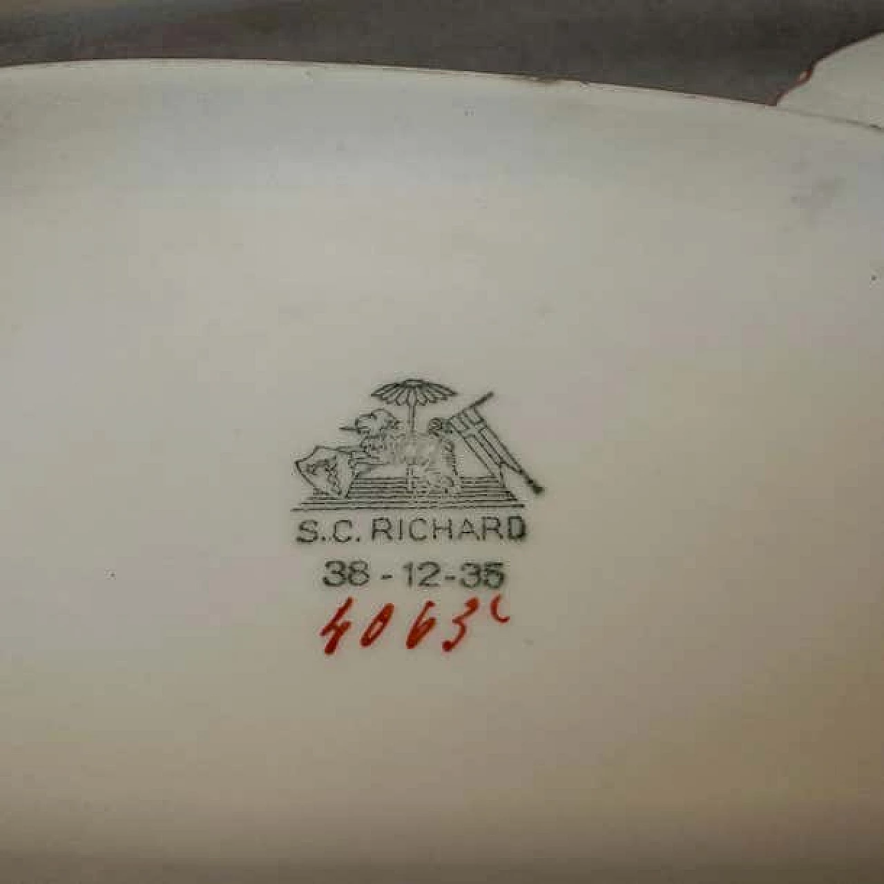Zuppiera in ceramica Art Déco di Gio Ponti per S.C. A. Richard, 1935 6