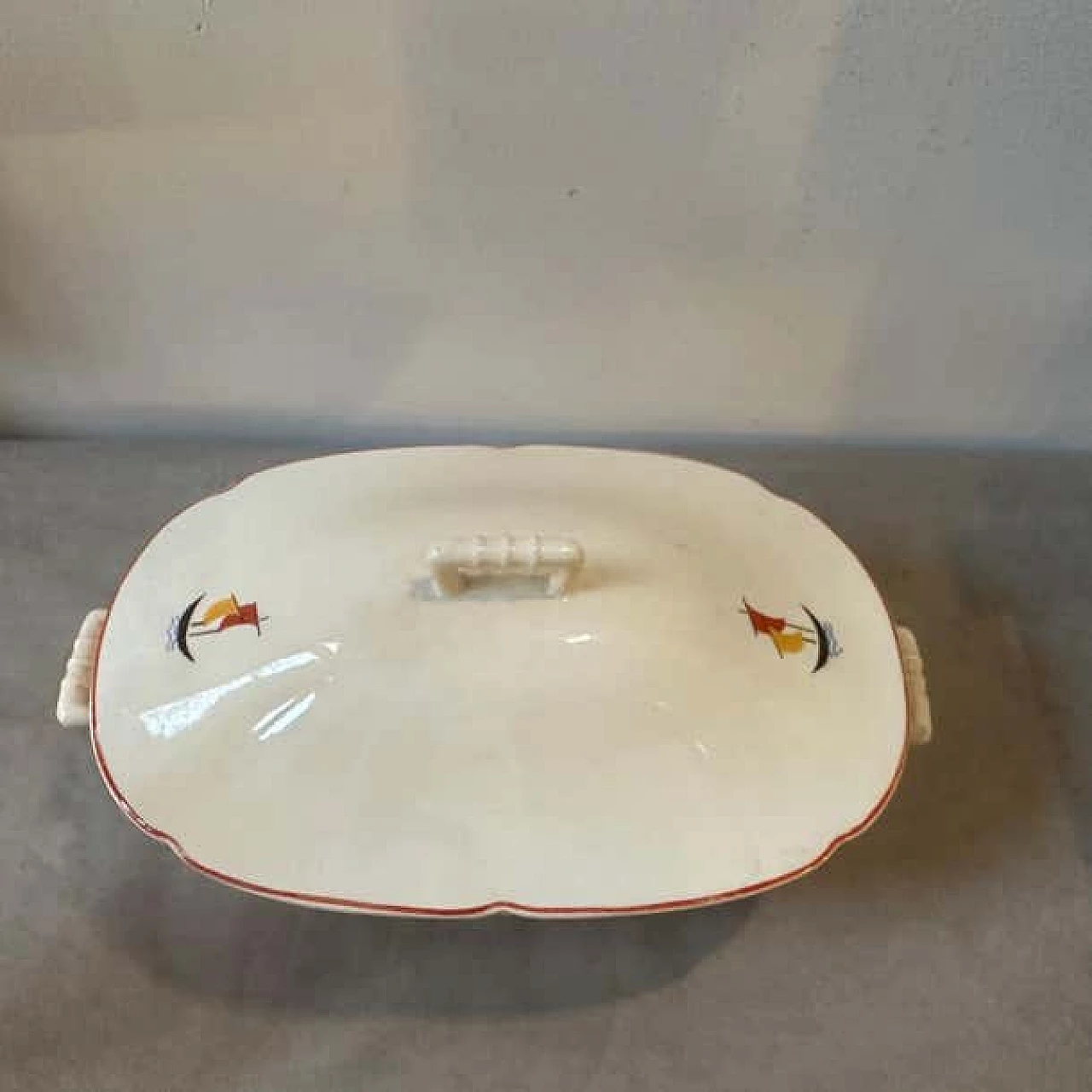 Zuppiera in ceramica Art Déco di Gio Ponti per S.C. A. Richard, 1935 9