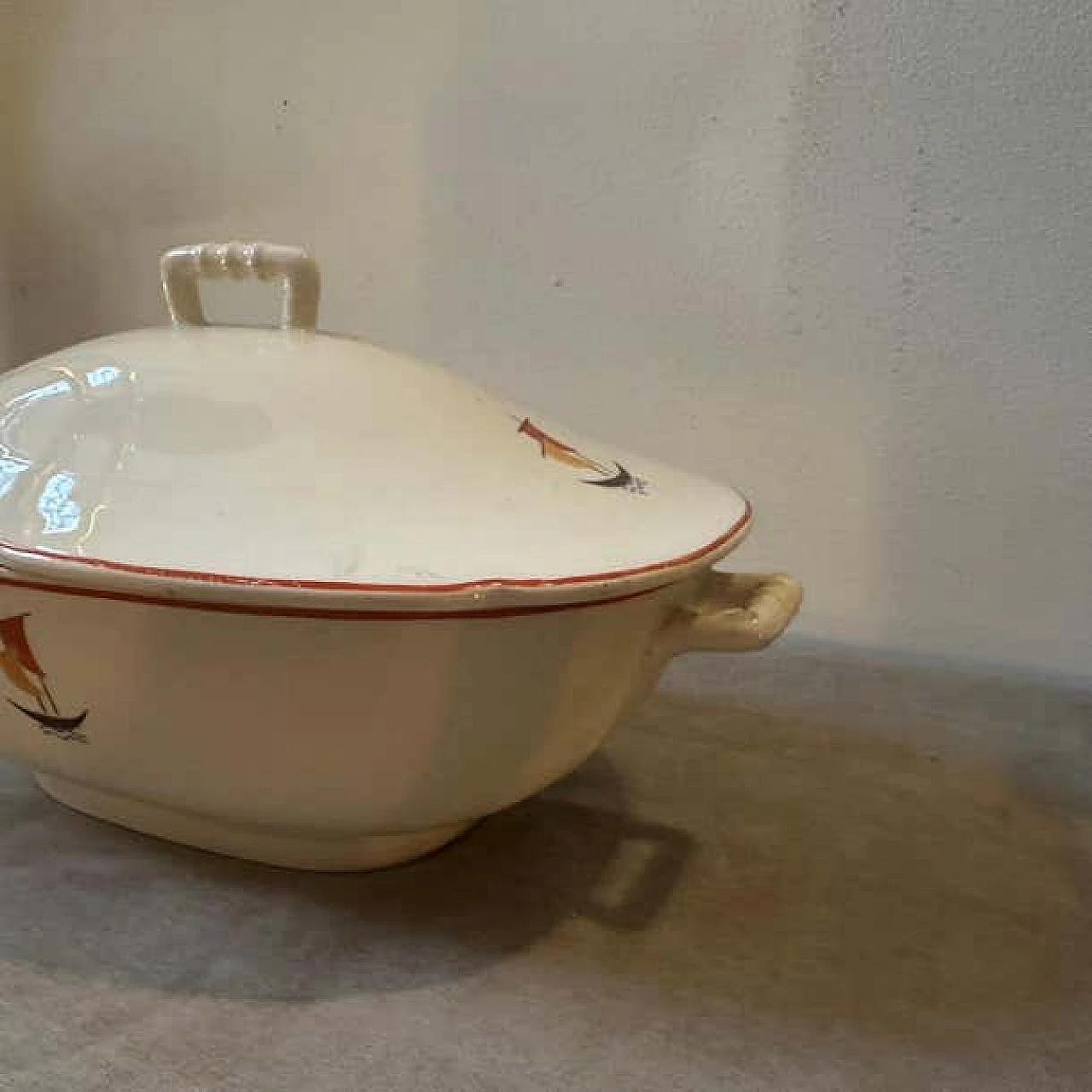 Art Deco ceramic soup tureen by Gio Ponti for S.C. A. Richard, 1935 14