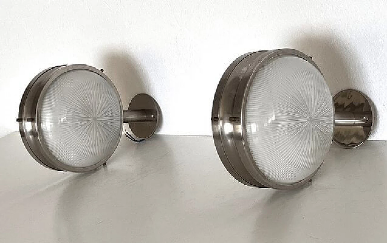 Coppia di lampade da parete Gamma di Sergio Mazza per Artemide Italy, anni '60 1