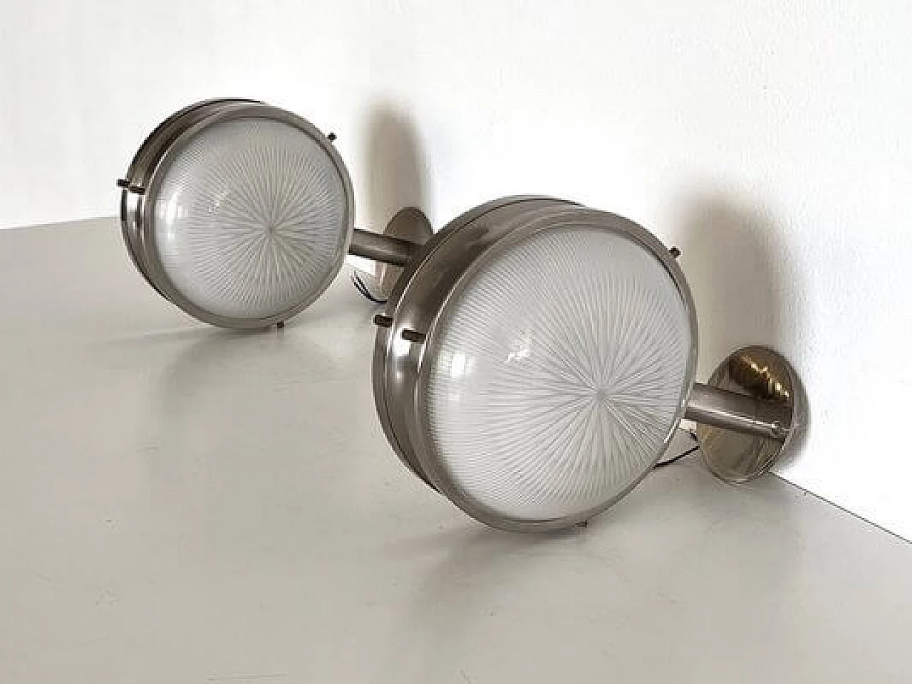 Coppia di lampade da parete Gamma di Sergio Mazza per Artemide Italy, anni '60 4